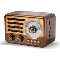 Винтажный FM-радиоприемник YN-31BT с SB-картой и фонариком 